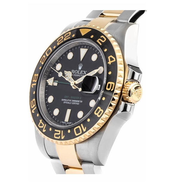 GMT-Master II Two Tone Black Dial Men's Watch 116713LN-0001