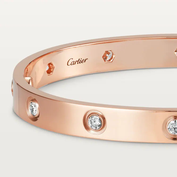 LOVE BRACELET, 10 DIAMONDS