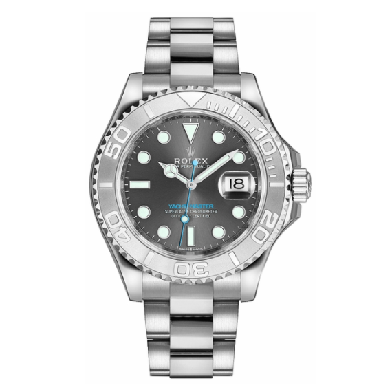 Yacht-Master 37 Rhodium Dial Chronometer Luxury Watch 268622-0002