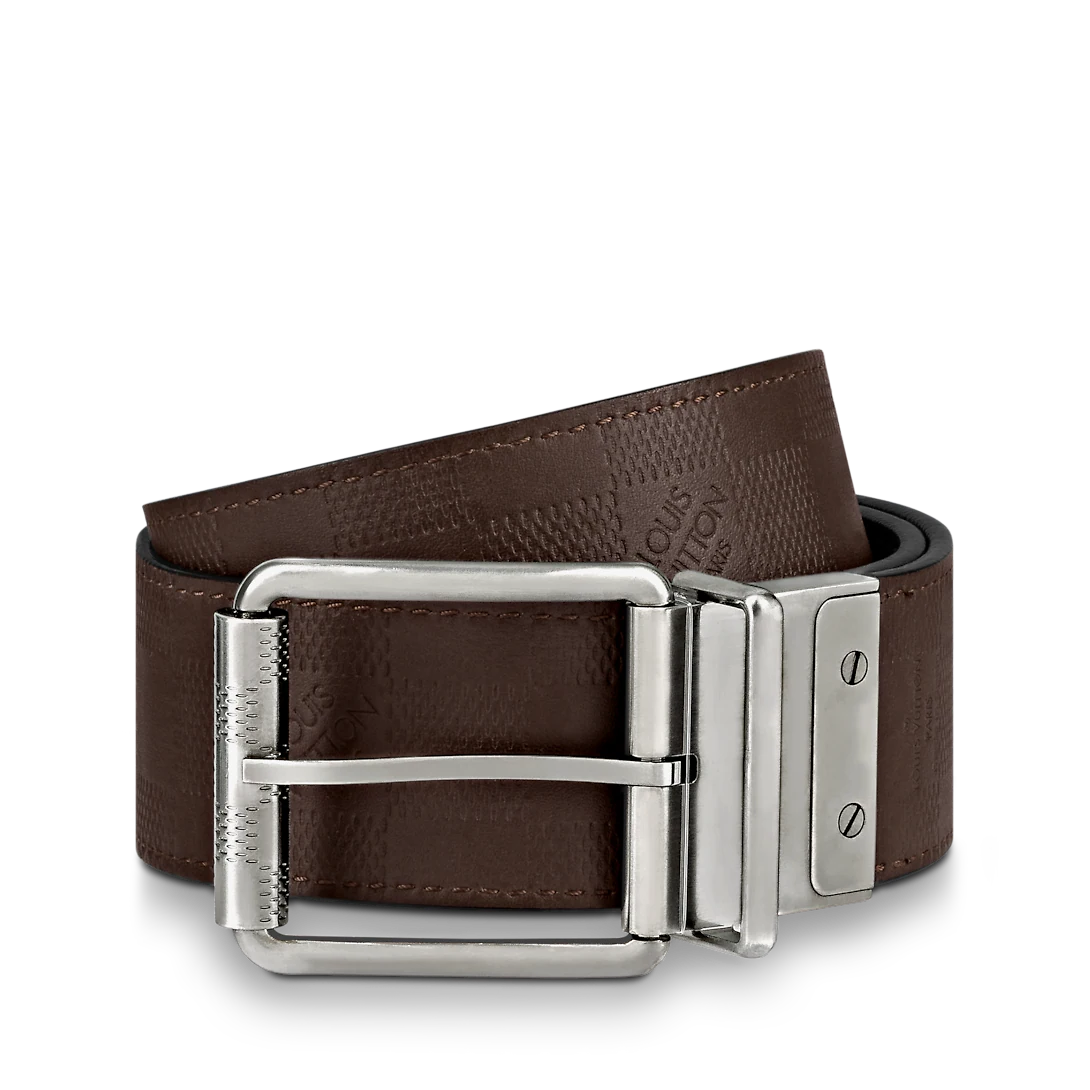 Damier Print 40MM Reversible