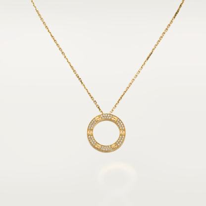 LOVE NECKLACE, DIAMOND-PAVED