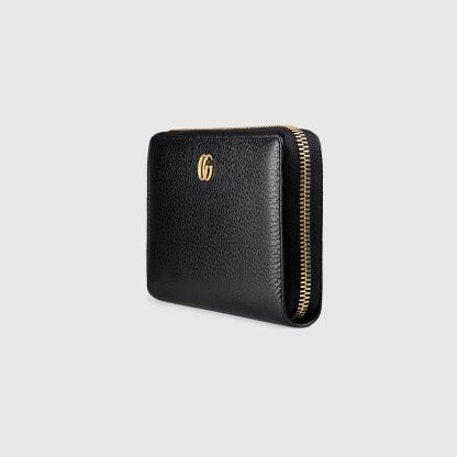 LEATHER ZIP AROUND WALLET