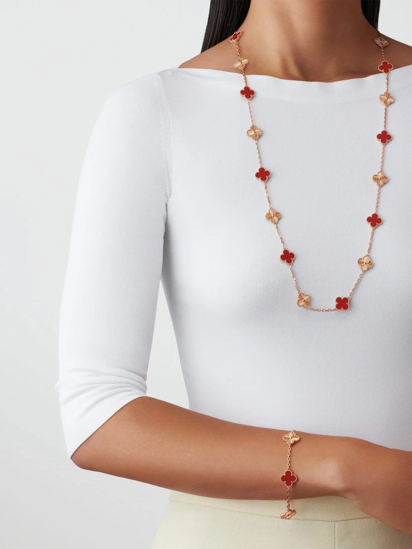 Vintage Alhambra bracelet, 5 motifs