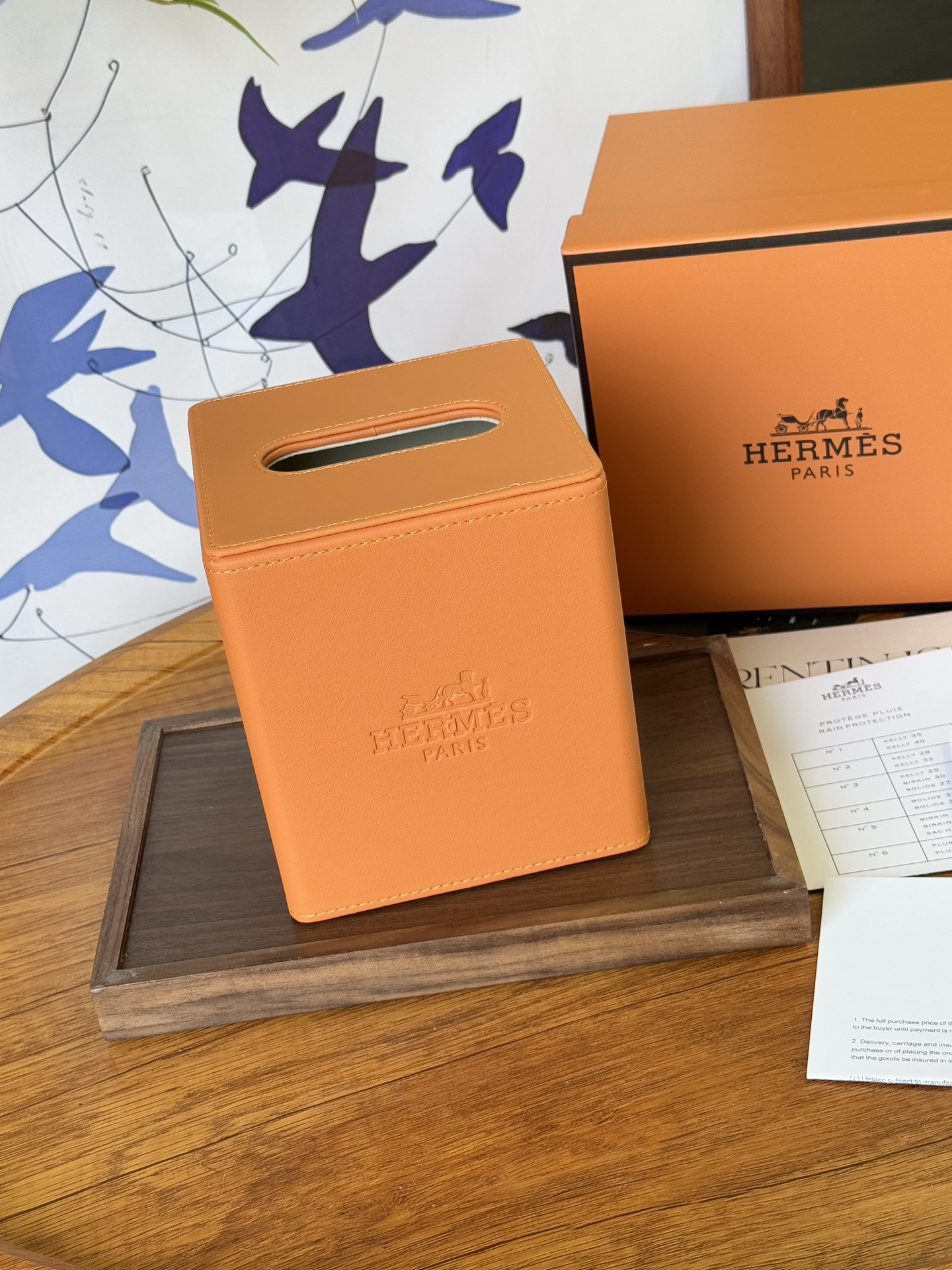 Hethtrmès Premium Leather Tissue Box
