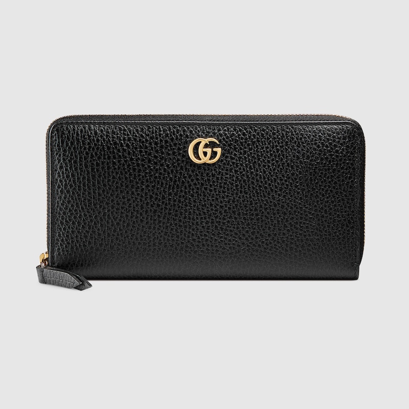 LEATHER ZIP AROUND WALLET