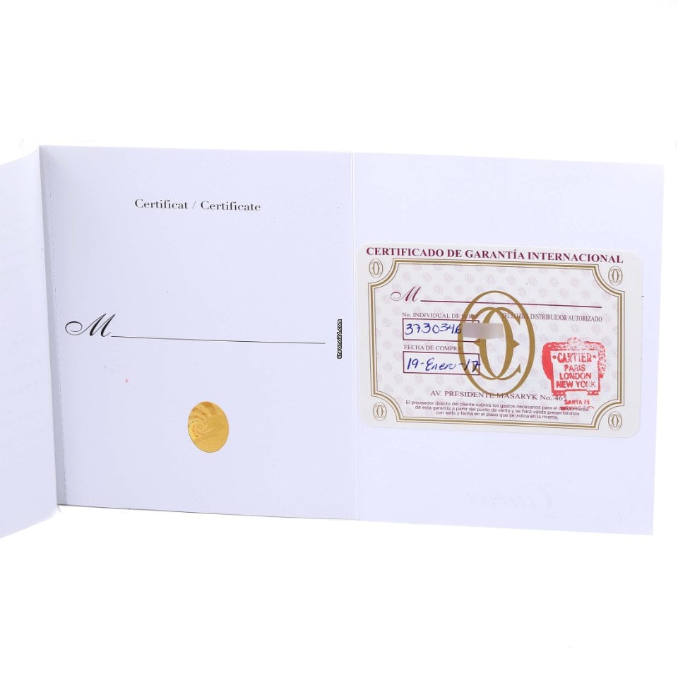 Cartier Calibre Rose Gold Black Dial Automatic Mens Watch