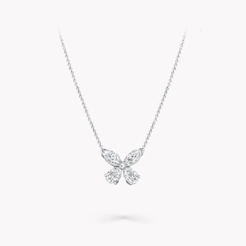 Classic Butterfly Diamond Pendant