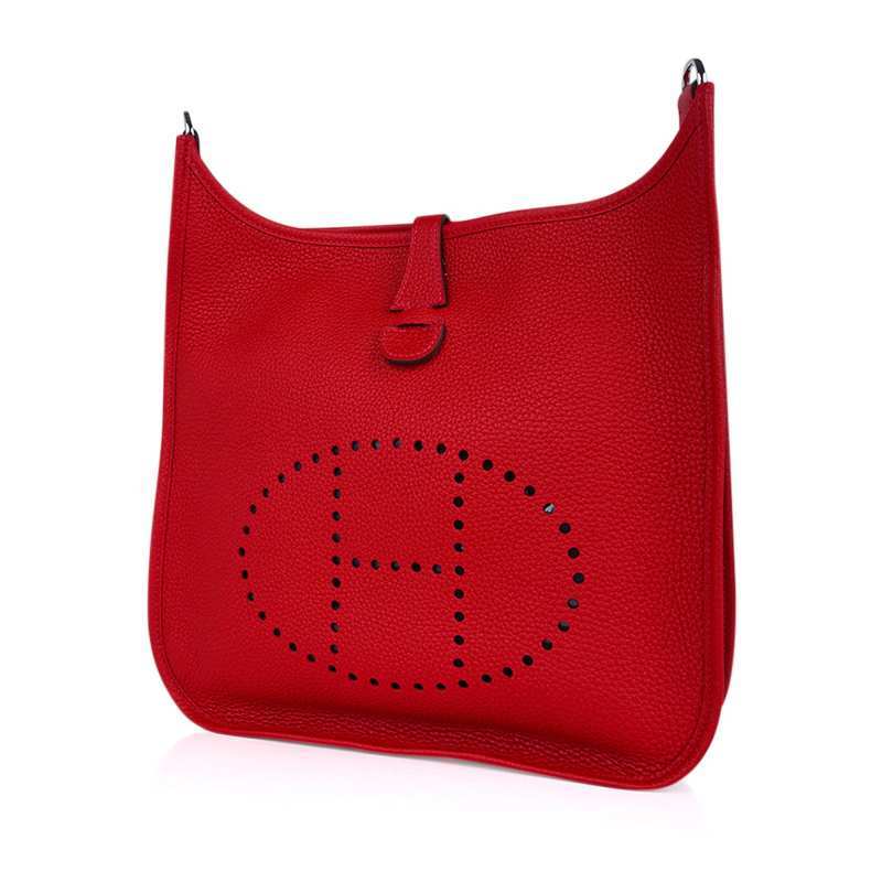 Evelyne PM Bag Rouge Casaque Clemence Palladium Hardware