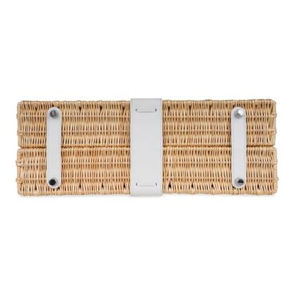 Kelly 35 Picnic Bag White Swift Leather / Osier (Wicker) Limited Edition