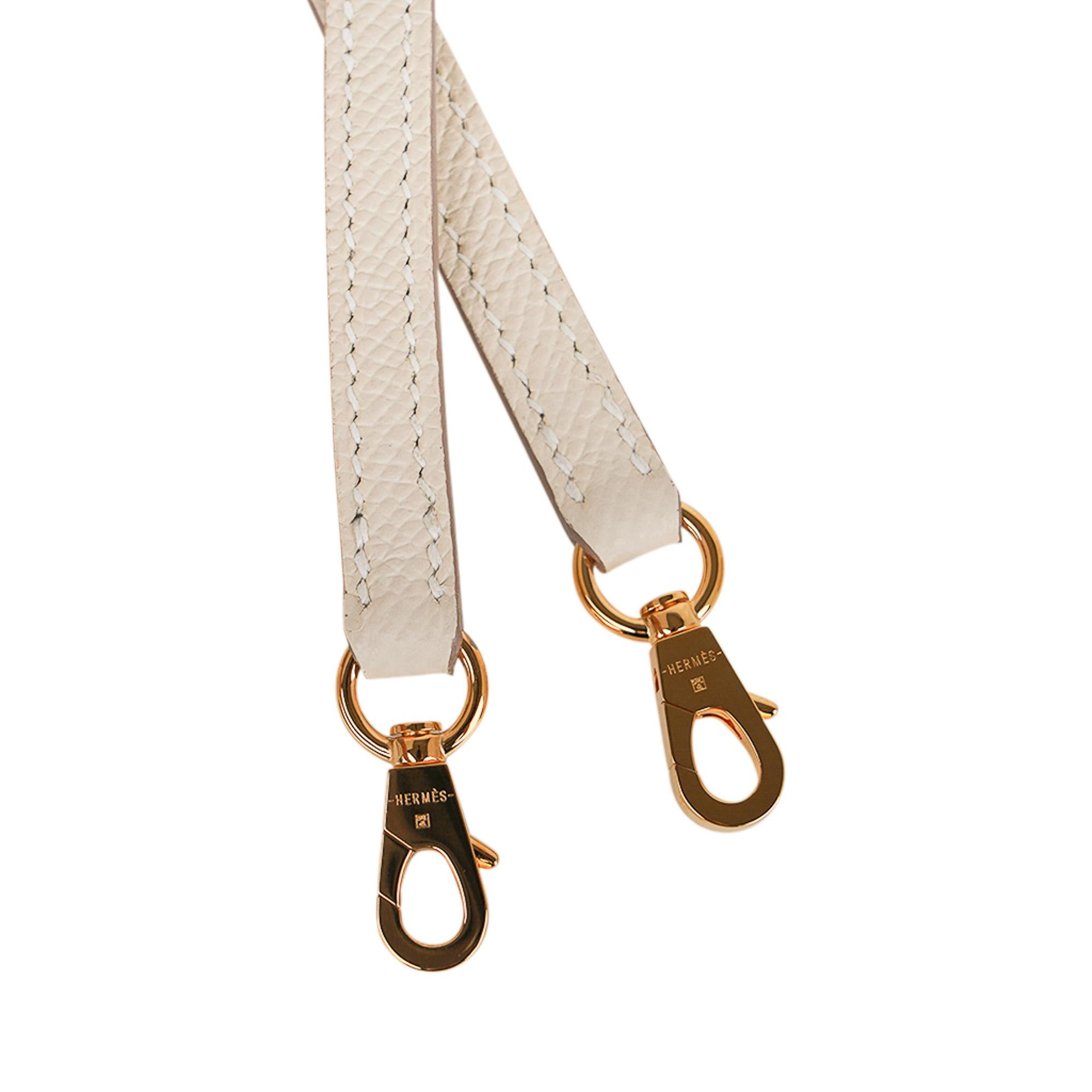 Hermes Kelly 18 Mini Sellier Bag Craie Epsom Leather Gold Hardware