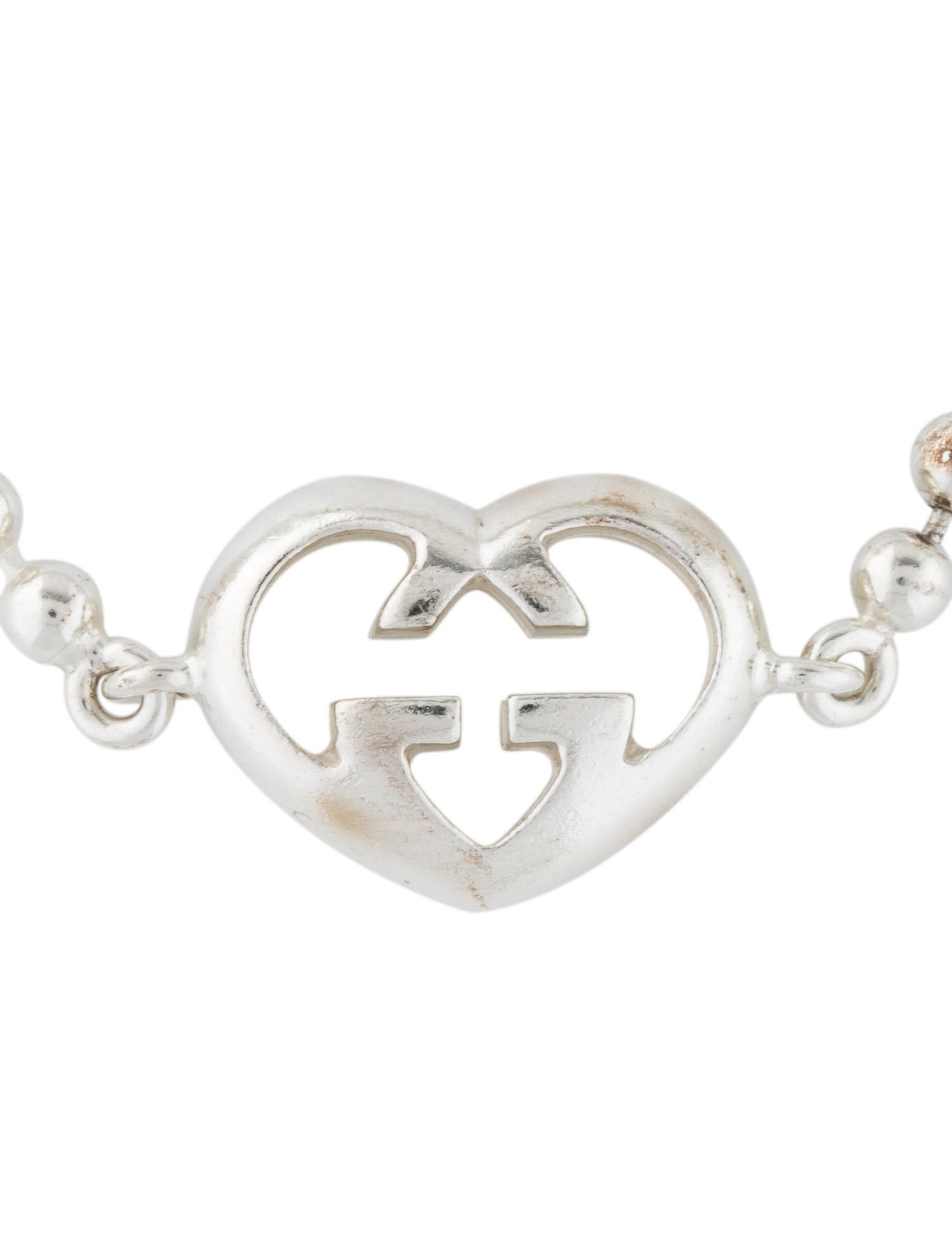 Interlocking G Heart Bracelet