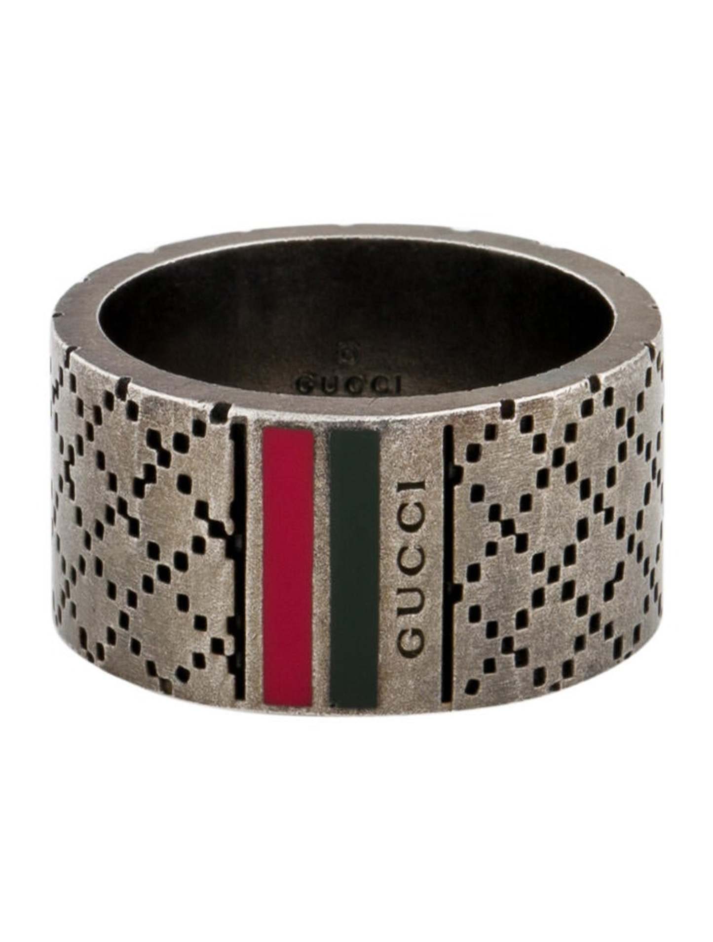 Enamel Wide Diamantissima Ring