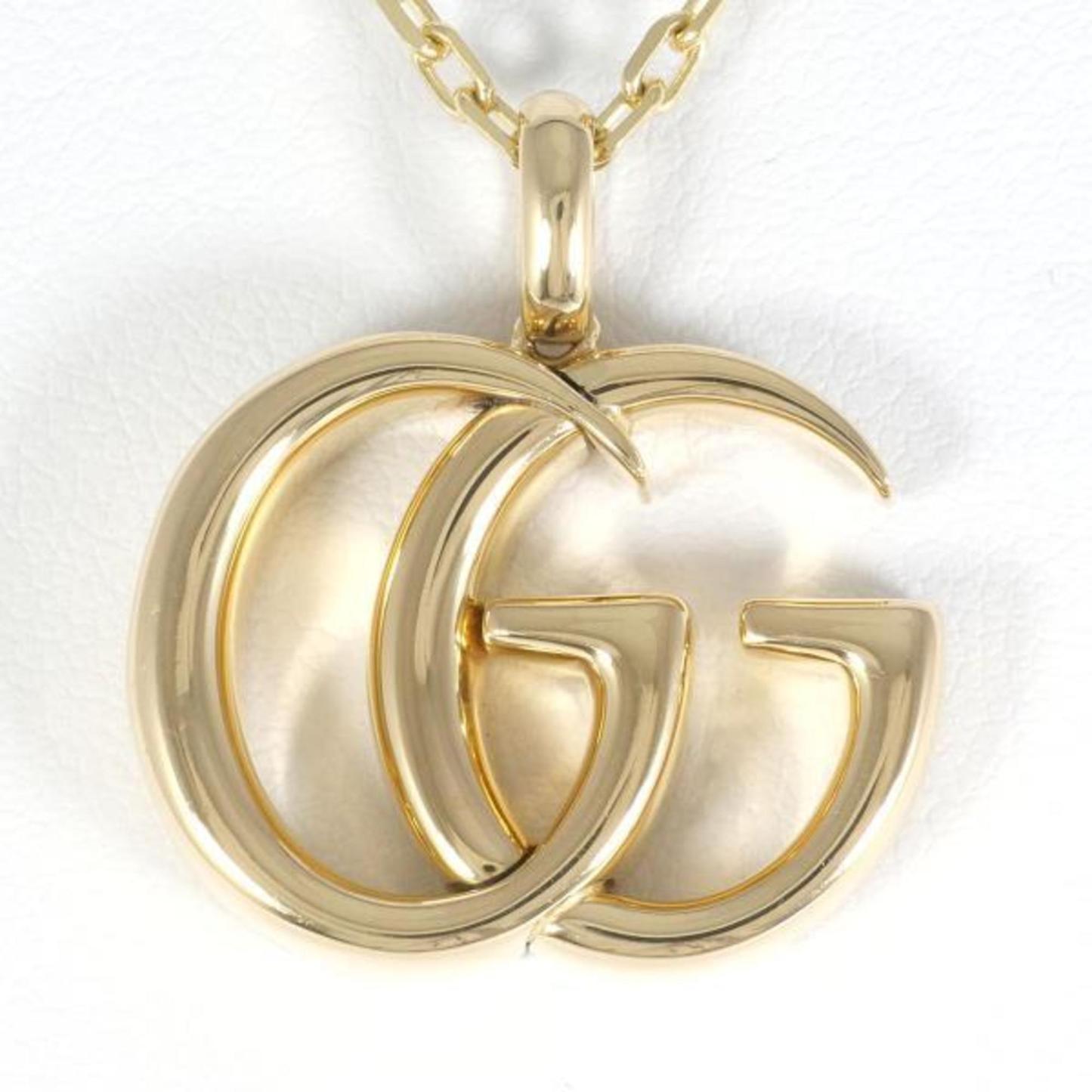 Double G K18YG Necklace Total Weight Approx. 16.4g 63cm Jewelry