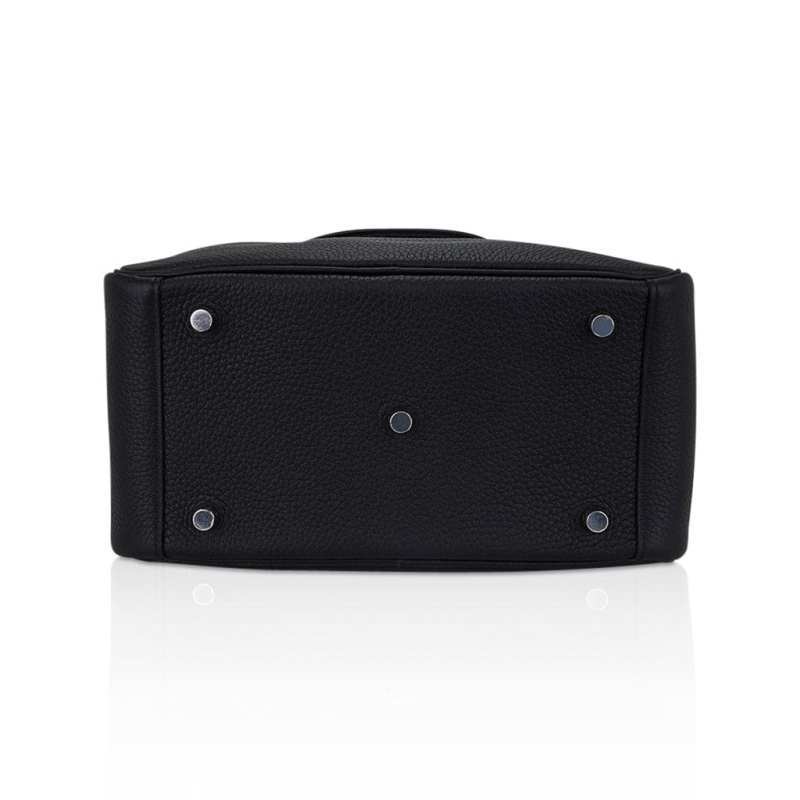 Lindy 26 Bag Black Clemence Leather with Palladium Hardware