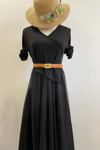 6 Colors luxury rhinestone lychee pattern double-sided belt