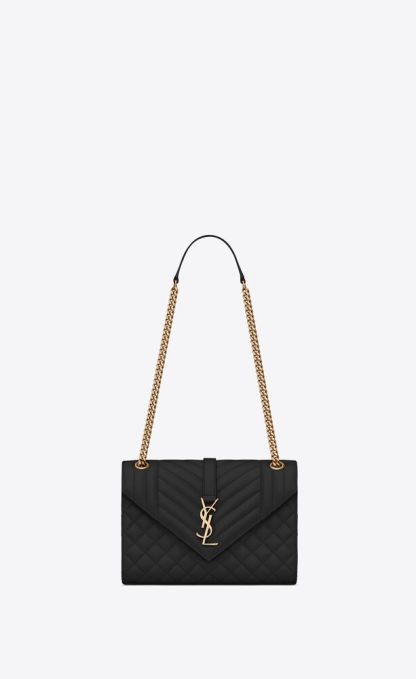 ENVELOPE MEDIUM IN QUILTED GRAIN DE POUDRE EMBOSSED LEATHER