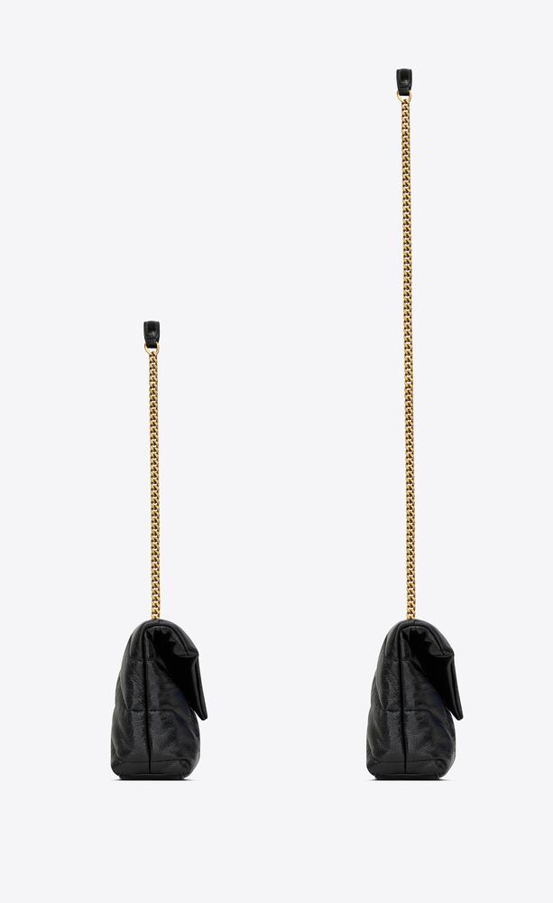 TOY PUFFER IN SHINY GRAINED LEATHER