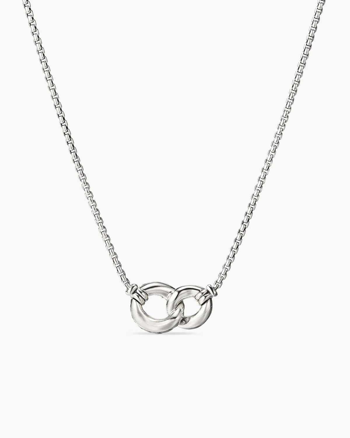 Belmont庐 Curb Link Necklace Sterling Silver with 18K Yellow Gold, 20mm