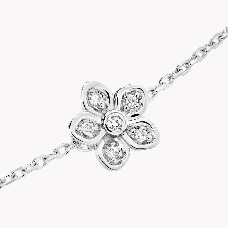 Wild Flower Petite Pavé Diamond Bracelet