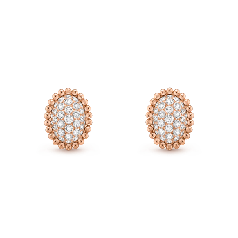 Perlée diamonds pavé earrings