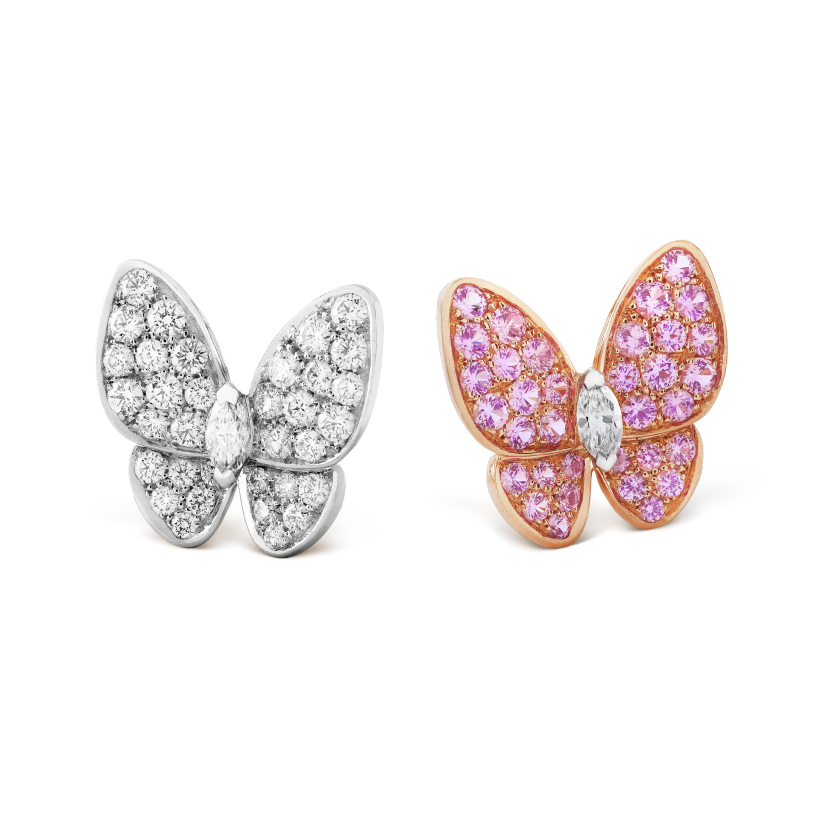 Two Butterfly earrings