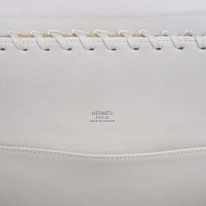 Kelly 35 Picnic Bag White Swift Leather / Osier (Wicker) Limited Edition