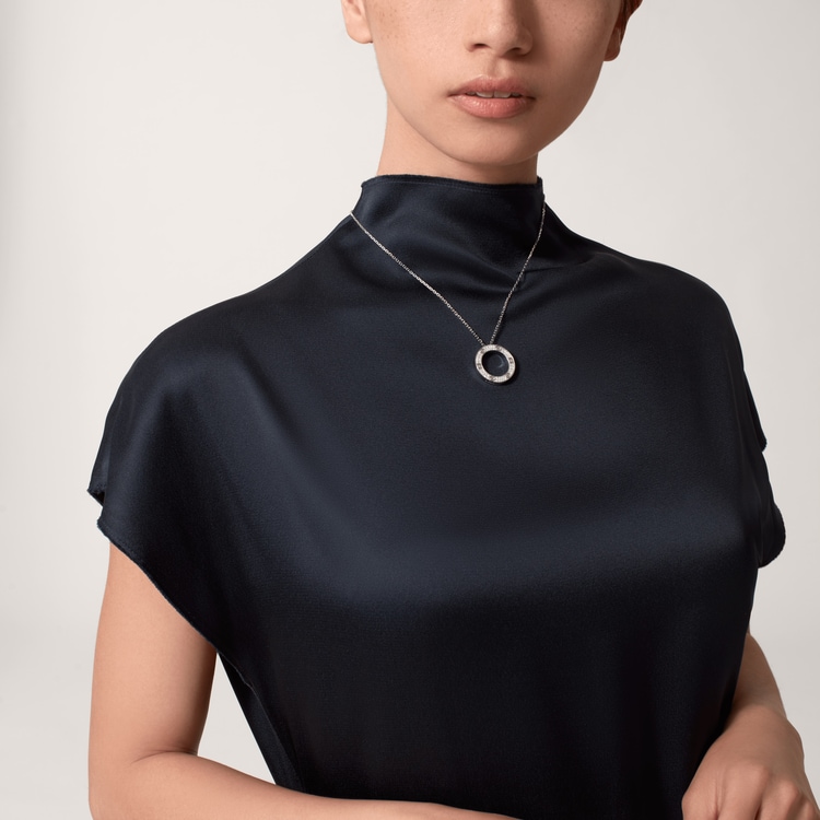 LOVE NECKLACE, DIAMOND-PAVED