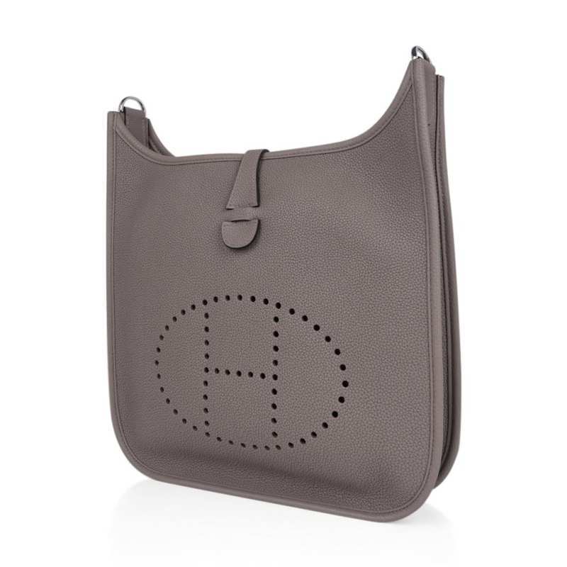 Evelyne PM Bag Gris Asphalte Palladium Hardware New w/Box