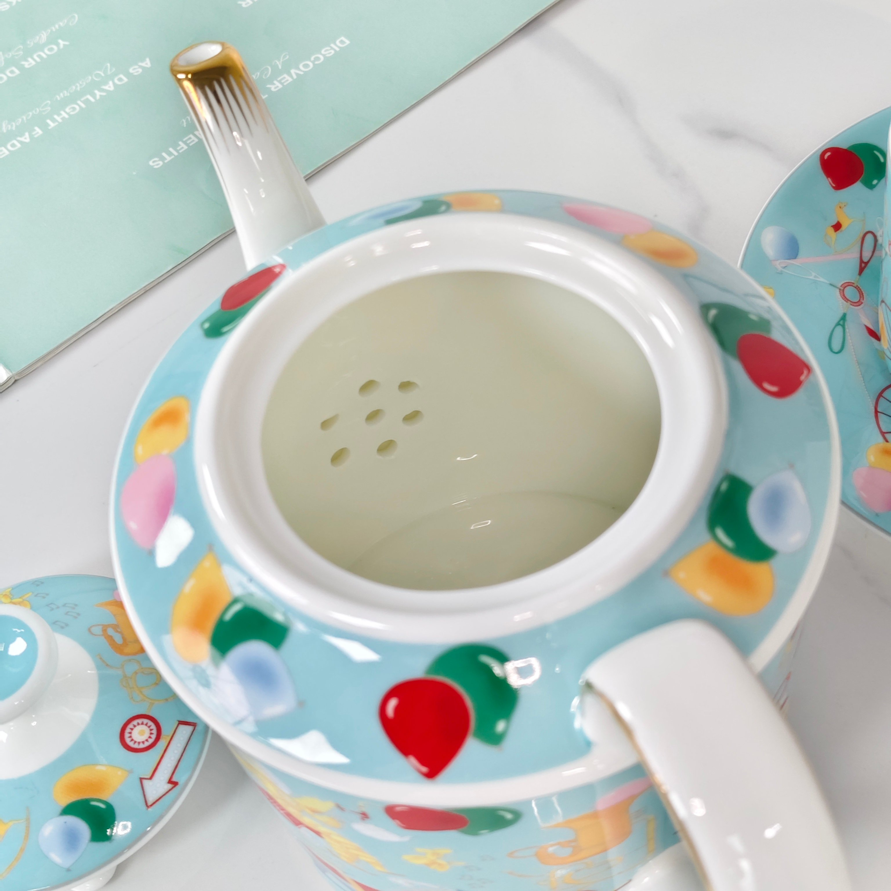 Hethtrmès 🔥 New Arrival: "Astronaut" Blue 5-Piece Bone China Dinnerware Set