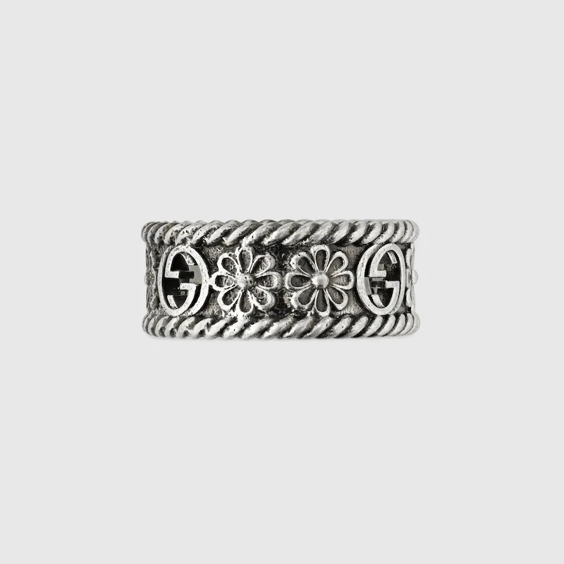 INTERLOCKING SILVER RING