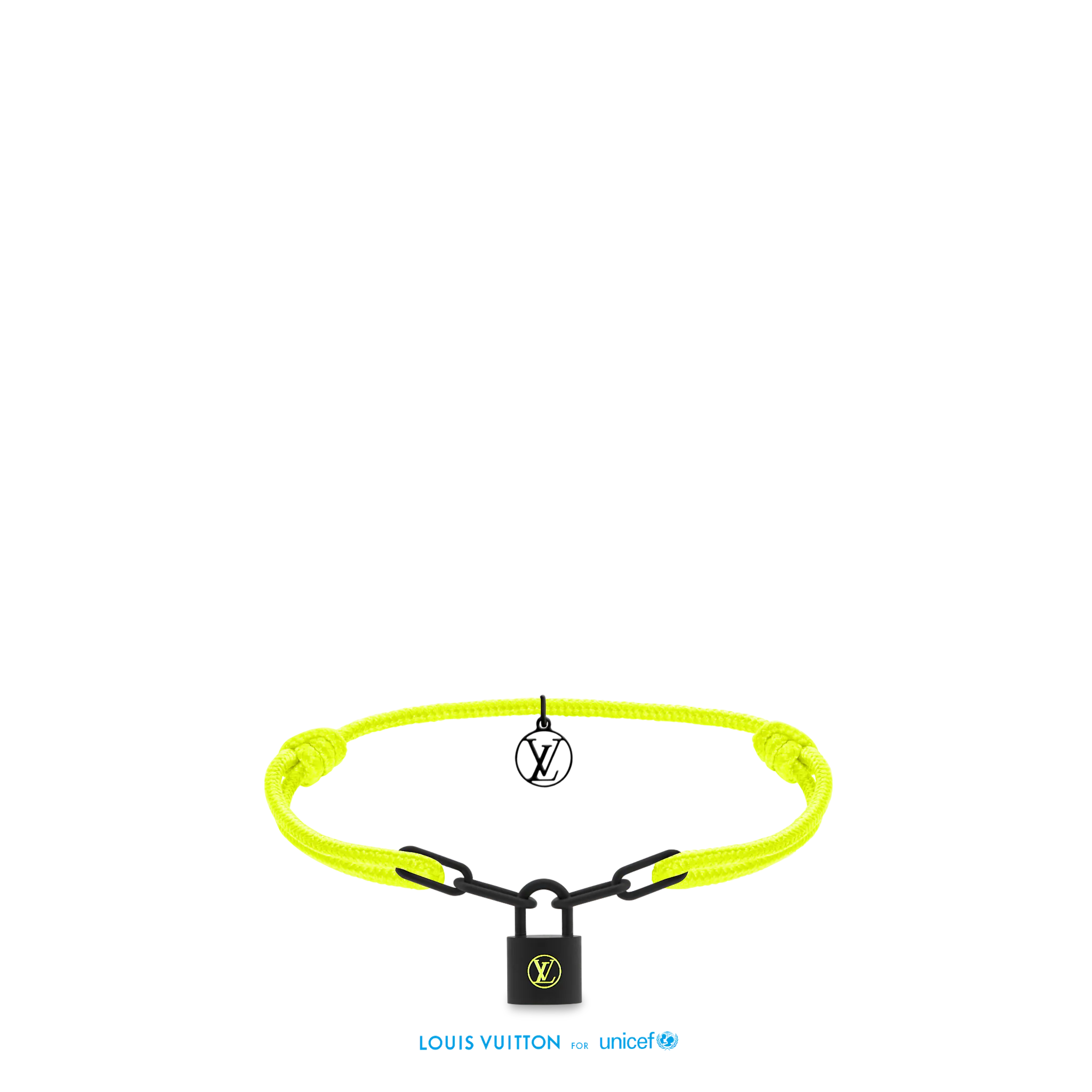 Silver Lockit Bracelet, Silver and Blue Polyester Cord