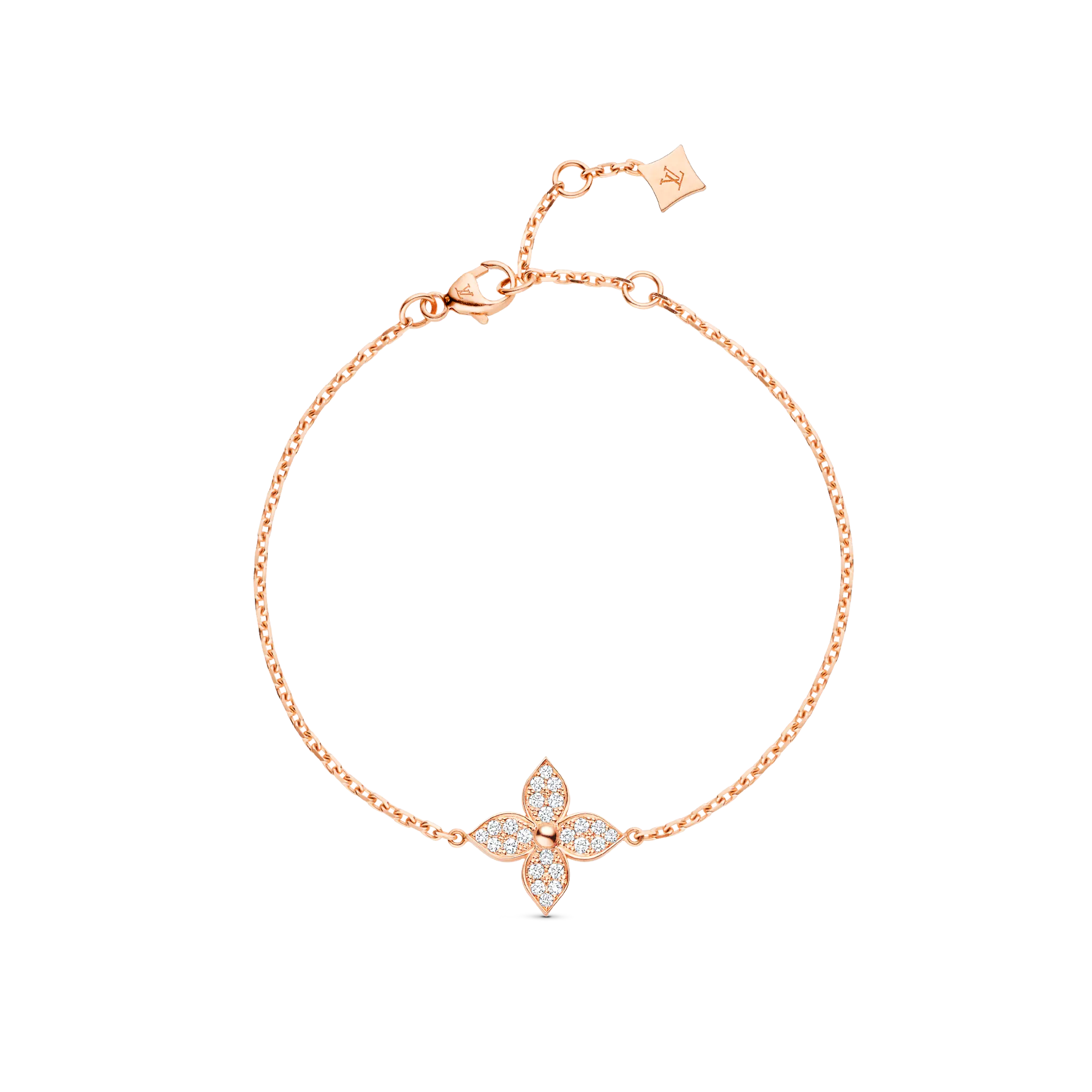 Star Blossom Bracelet, Pink Gold And Diamonds