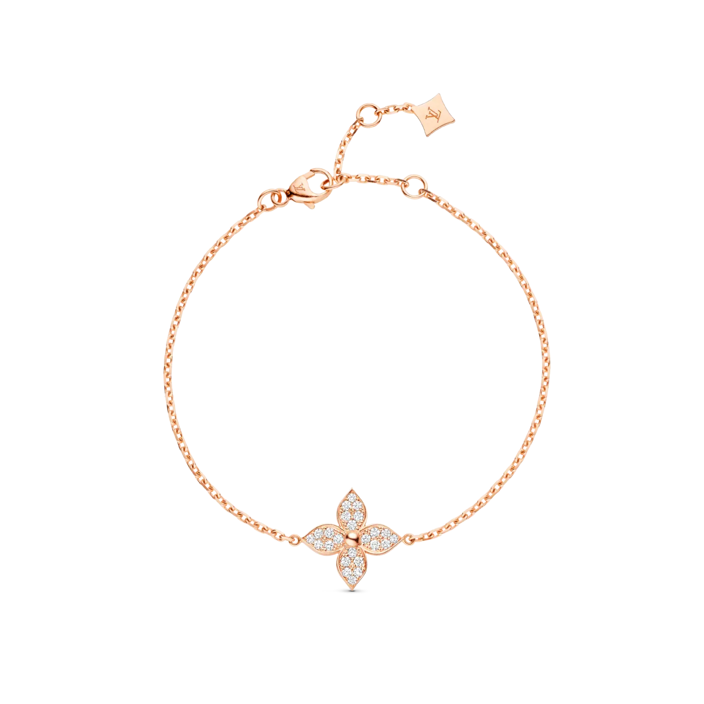 Star Blossom Bracelet, Pink Gold And Diamonds