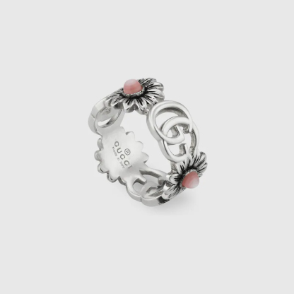 DOUBLE G MOTHER OF PEARL RING