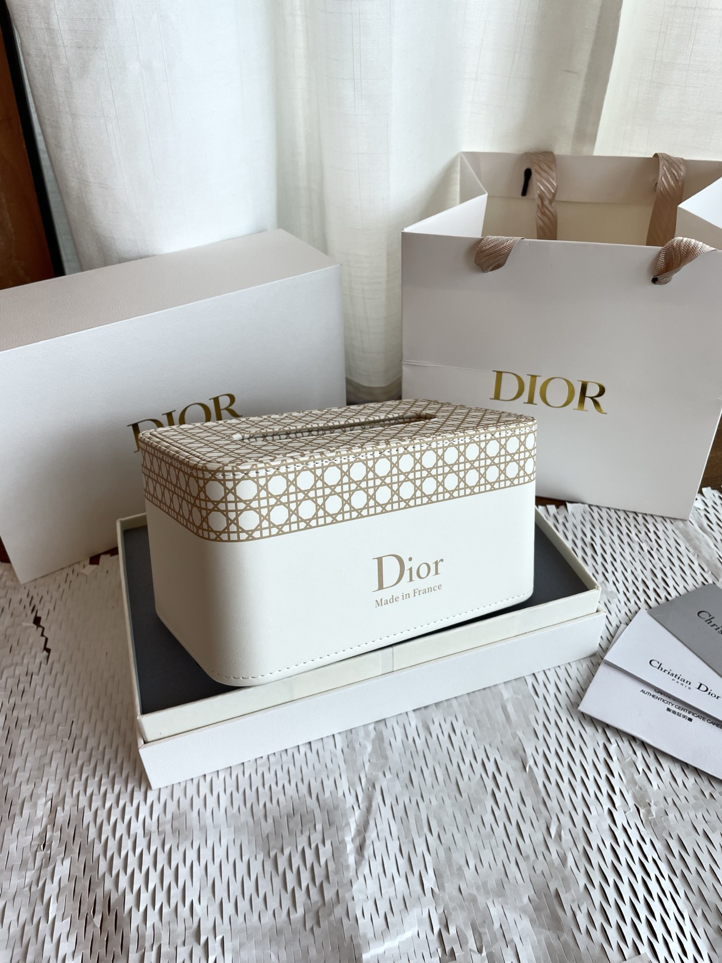 Dithtor Premium Leather Tissue Box