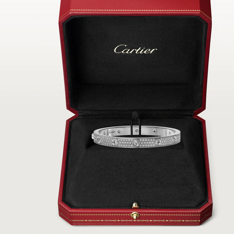 LOVE BRACELET, DIAMOND-PAVED