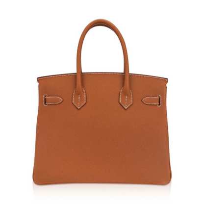 Birkin 30 Bag Gold Epsom Leather with Palladium Hardware