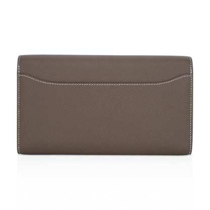 Constance Long To Go Wallet Etoupe Epsom with Gold Hardware