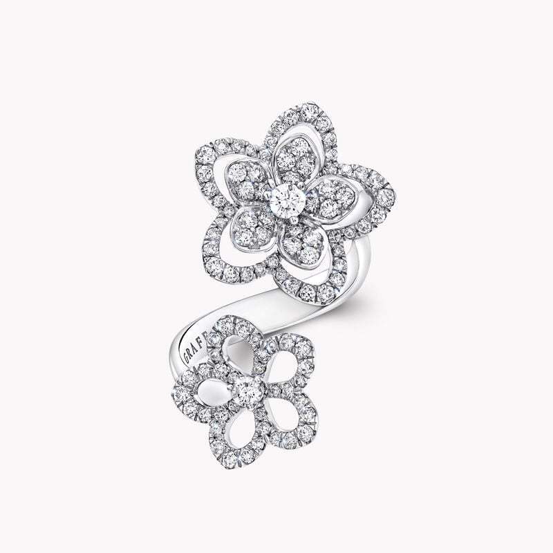 Wild Flower Double Diamond Ring