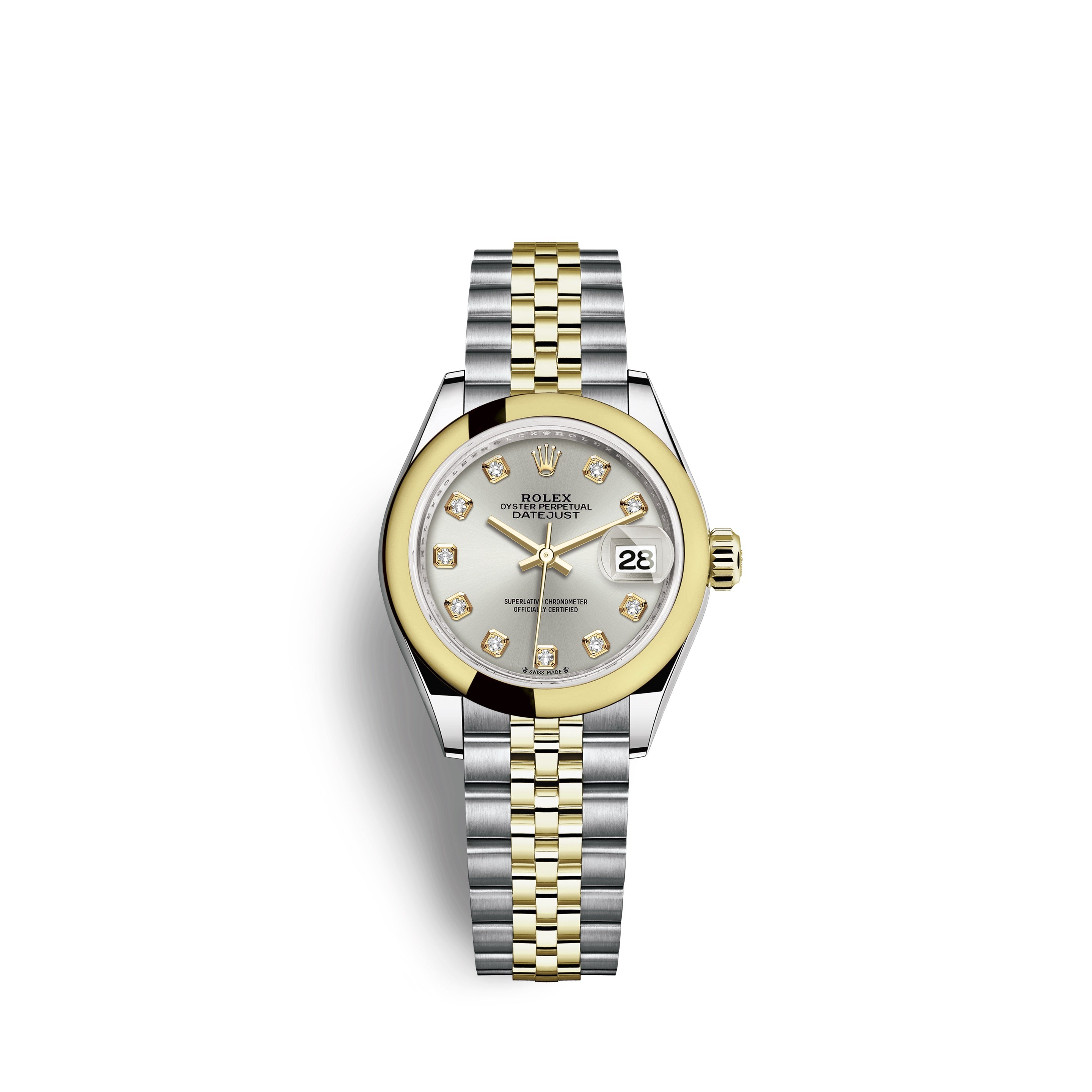 Lady-Datejust 28, Oystersteel and 18k Yellow Gold, Ref# 279163-0007