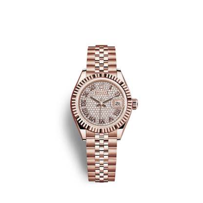 Lady-Datejust 28, 18k Everose Gold, Ref# 279175-0024