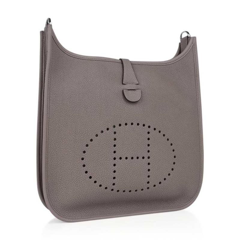 Evelyne PM Bag Gris Asphalte Palladium Hardware New w/Box