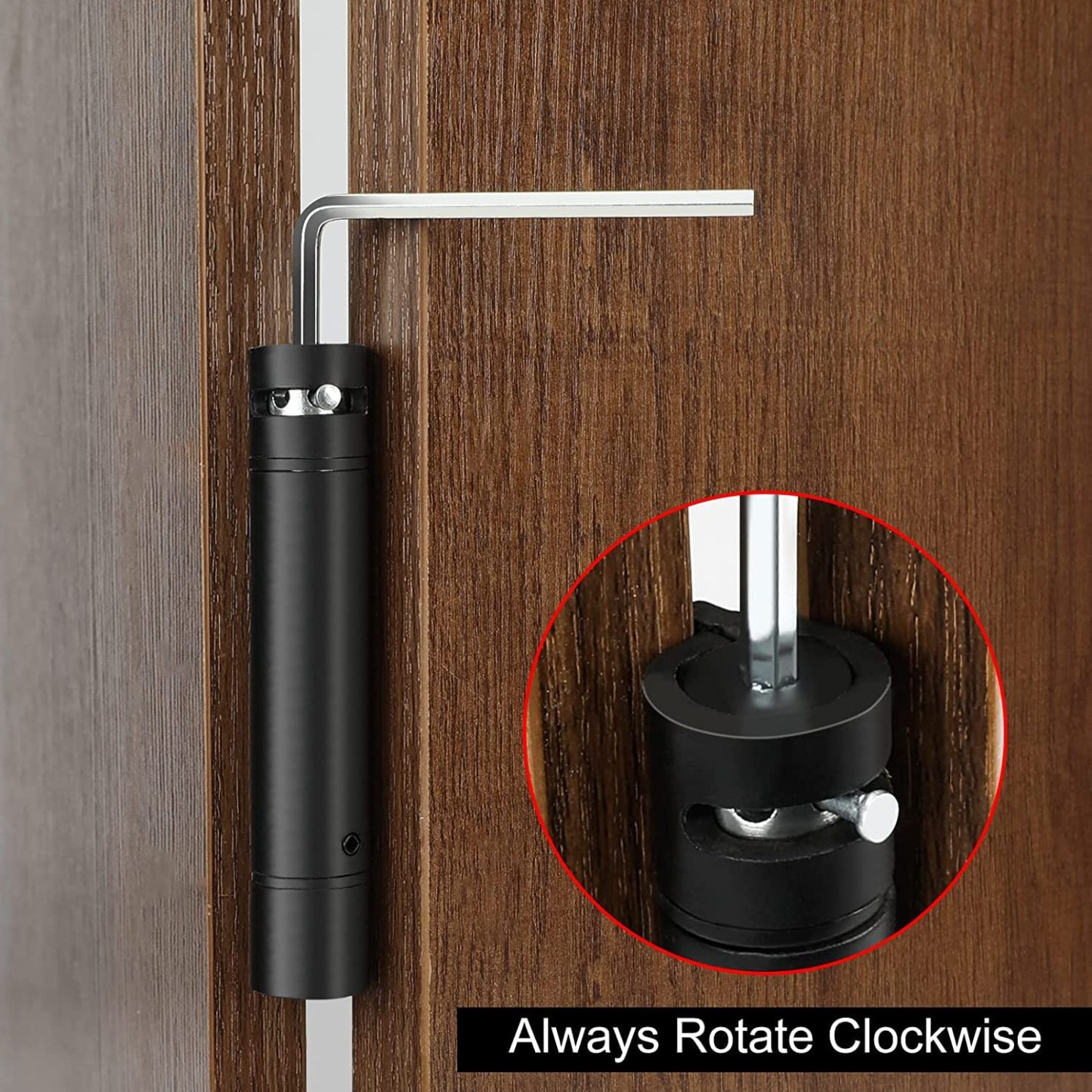 Black 3.5 Inch 5/8" Radius Corners Self Closing Spring Door Hinge