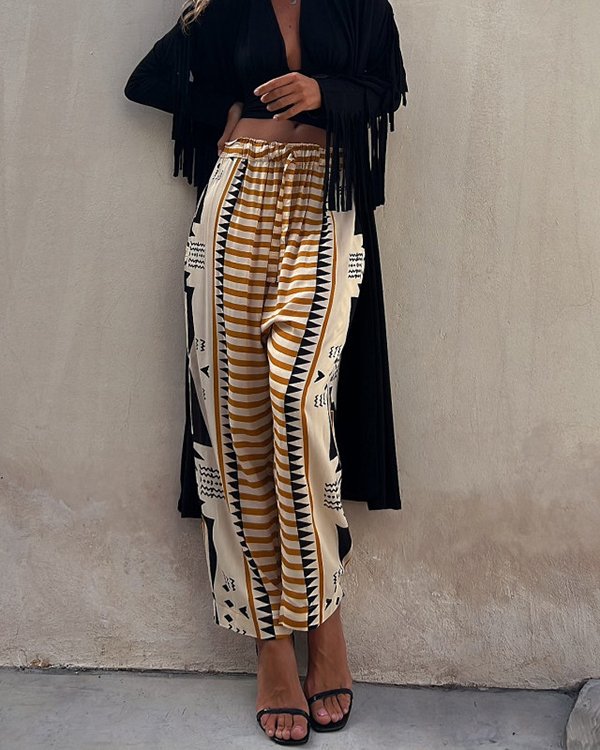 Women's Comfortable Bohemia Print Casual Pants