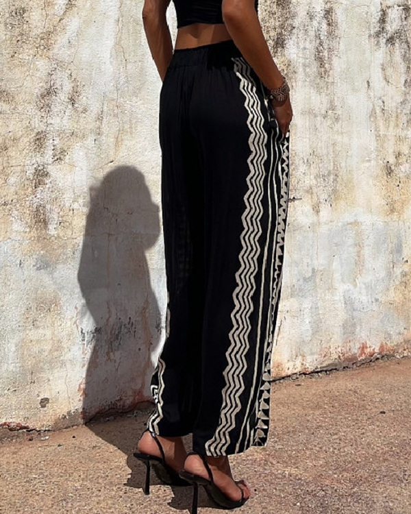 Women's Comfortable Bohemia Print Casual Pants