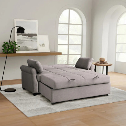 Serta Sabrina 72.6'' Queen Rolled Arm Tufted Back Convertible Sleeper Sofa with Cushions