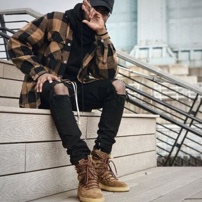 MenS Casual Check Jacket