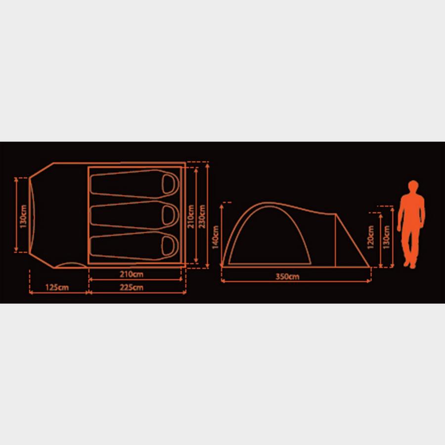 Eurttgohike-Avon 3 DLX Nightfall Tent