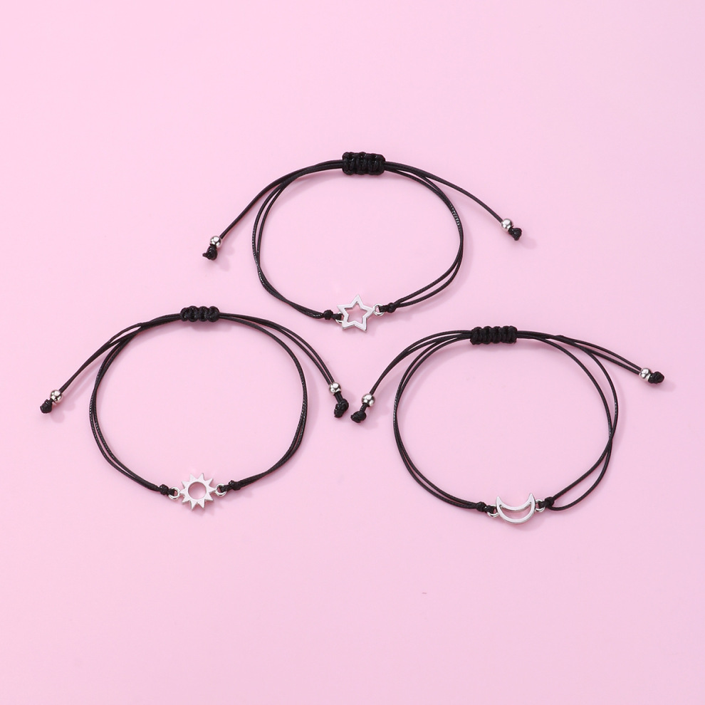 CrossBorder Hot Selling ParentChild ThreePerson Sun Moon Star