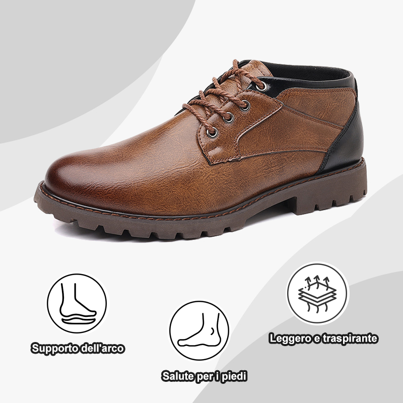 Lo sconto di oggi è del 50%. Le scarpe ortopediche in pelle, realizzate in pelle bovina, possono alleviare la pressione sui piedi e ridurre il dolore.